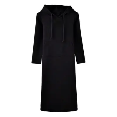 Black Long Sleeve Cotton Dress for Women