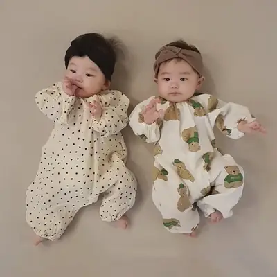 Baby Long Sleeve Jumpsuit Korean Style Climbing Suit