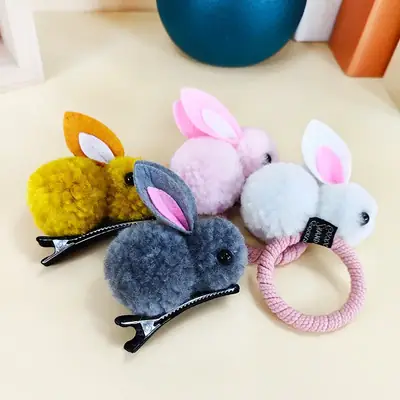 Korean Style Rabbit Hair Bands for Girls