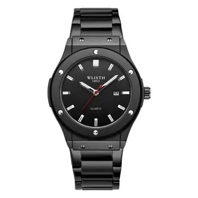 Luminous Quartz Men's Watch with Green Dial