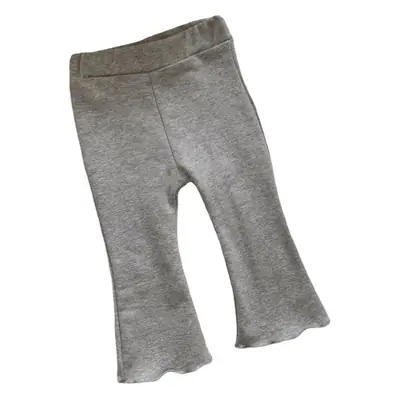 Girls Fleece Leggings Winter Casual Pants Grey
