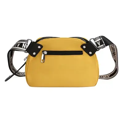 Yellow Nylon Shoulder Bag for Women Mobile Phone Bag
