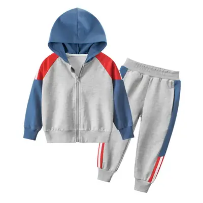 Blue Korean Style Kids Wear 2024 Two-Piece Set
