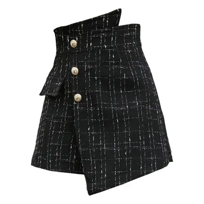 Korean Style Plaid High Waist Shorts 3016