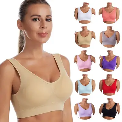 Pink Steel Ring Push Up Bra Large