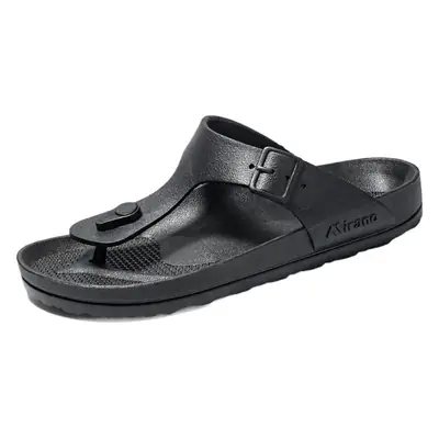 2019 New Summer Flip-flops Men's Sandals and Slippers Rubber Sole Non-slip Trendy Casual Solid Color Beach Shoes