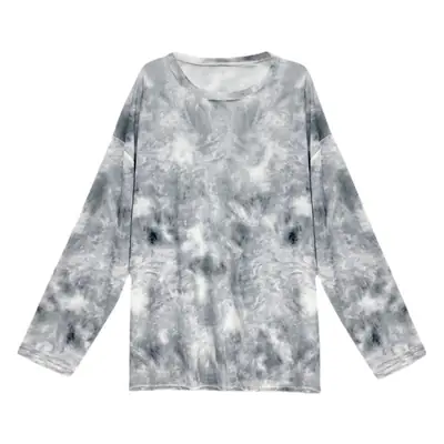 Women Tie-Dye Loose Long Sleeve Sun Protective Top