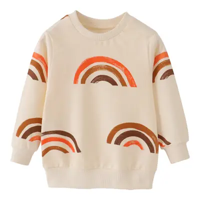 Children's Autumn Rainbow Cotton Sweatshirt