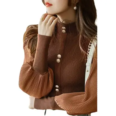 Feminine Heart-Pounding Half Turtleneck Knitwear for Women