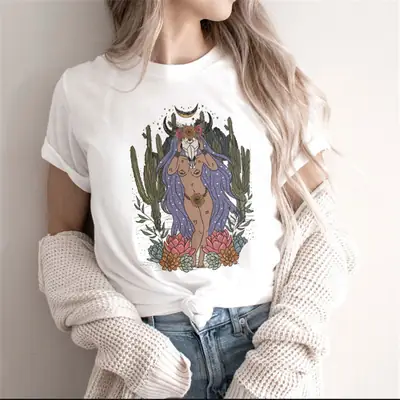 2021 Crossbar T-shirt Moon Mamma Floral Print