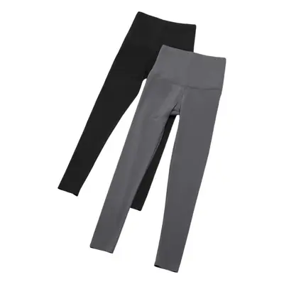 Women's Black High-Waist Tight-Fitting Leggings with Butt-Lifting Design