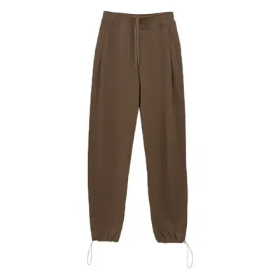 Women White Knitted Cotton Street Sports Pants