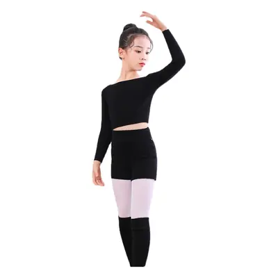 Girls Winter Dance Coat Maroon Long Sleeve Shorts Set