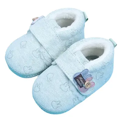A generation of baby shoes for autumn and winter New season soft soles 0-1 year old winter cotton shoes do not drop single shoes men's baby toddler shoes