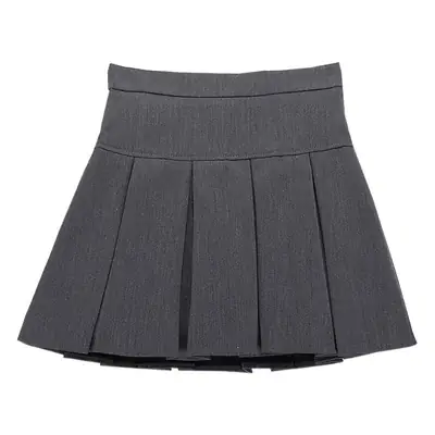 Black Pleated High Waist Slimming Skirt Women