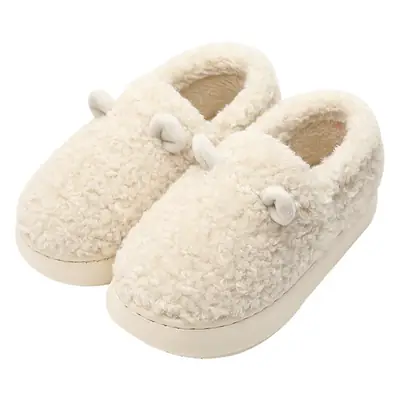 Cute Bear Slippers Women Winter Cotton Indoor