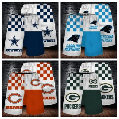 2022 Packers Green White Digital Printed Men Shorts