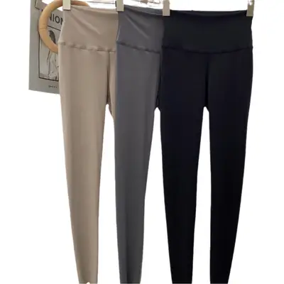 2023 Thin Korean Style Leggings Women High Waist Tight Foot Pants