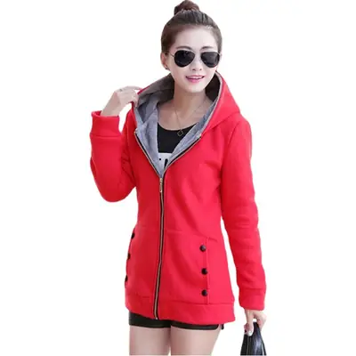 Korean Style Green Velvet Coat for Women Plus Large