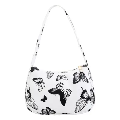 Women's Canvas Vintage Niche Bag with Vintage Print