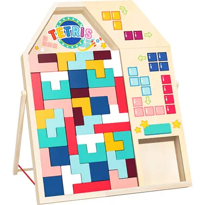 Three-Dimensional Tetris Puzzle for Kids Educational Toy