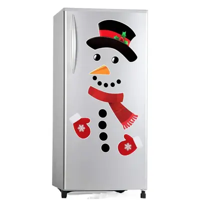 Christmas Snowman Magnet for Refrigerator New Year Decor