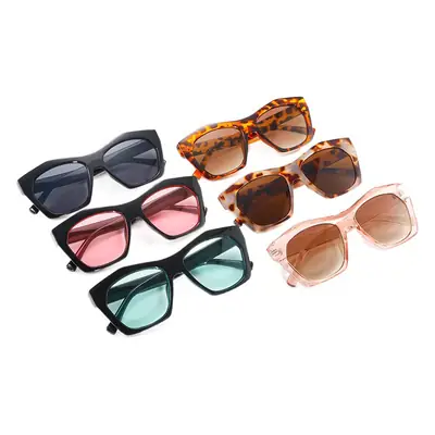 Korean Style Oval Face Sunglasses with UV Protection