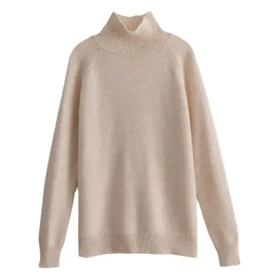 Women's Pure Color Long Sleeve Knit Sweater Autumn Winter
