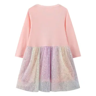 Princess Mesh Long Sleeve Dress for Girls 2025