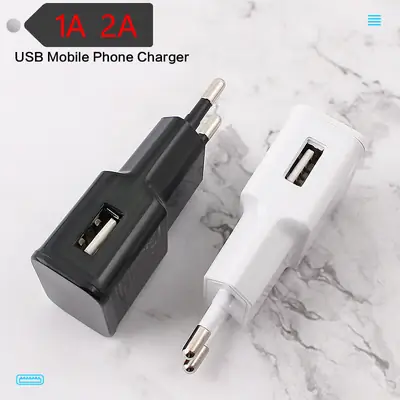 Dual USB Mobile Charger 1A 2A Travel Charging Head