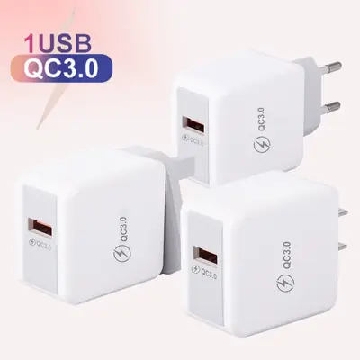 QC 3.0 Fast Charger for Mobile Phone Travel Charging