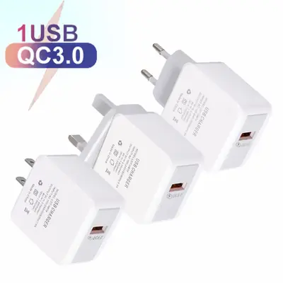 QC 3.0 Fast Charging Mobile Phone Travel Charger