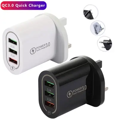3A QC3.0 USB Fast Charger for Mobile & Tablet