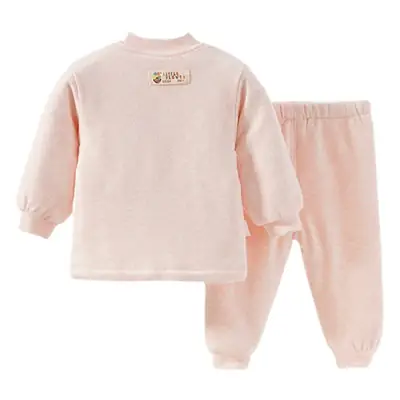 Baby Velvet Pajama Set Light Blue Newborn Cotton Pajamas