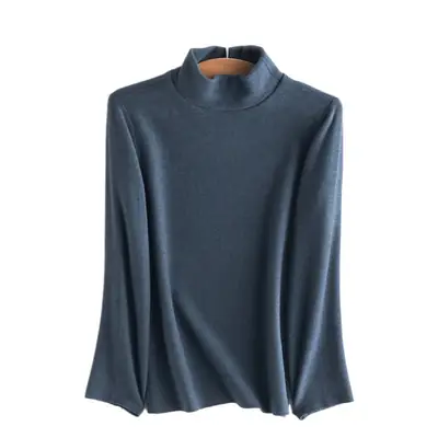 Derong Kids Long Sleeve Turtleneck Shirt Olive Green
