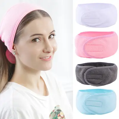 Black Crossbody Yoga Headband with Hook and Loop Closure