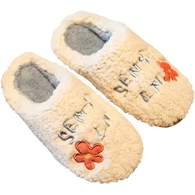 White Bunny Slippers for Men Winter Home Soft Cotton