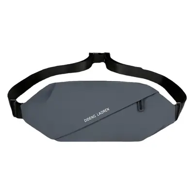 Men's Grey Cycling Chest Bag with Adjustable Strap