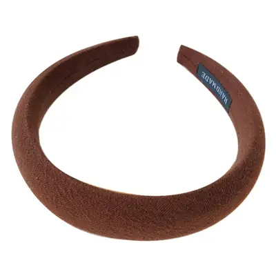 Velvet Hairbands for Girls in Brown Beige Black