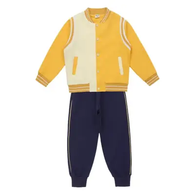 Kids First Grade Jacket Set Orange White Pants Set