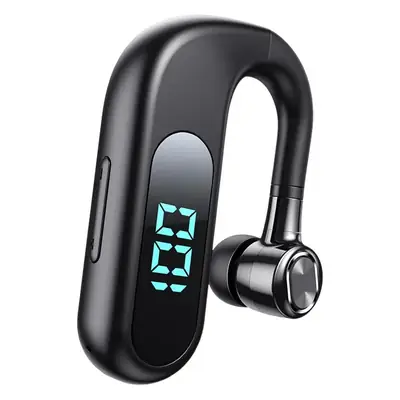 White Wireless Bluetooth Earphone with LED Display