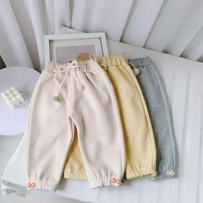 2021 Korean Fluffy Ball Pants for Girls 0-3Yr