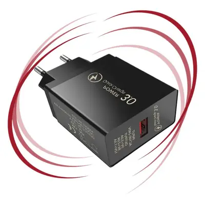3A QC3.0 USB Fast Charging Adapter for All Countries