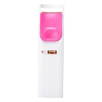 Mini Electric Eyelash Curler Pink White Heated