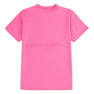 2025 Summer Blue T-Shirt for Girls Mid-Length Loose Korean Style