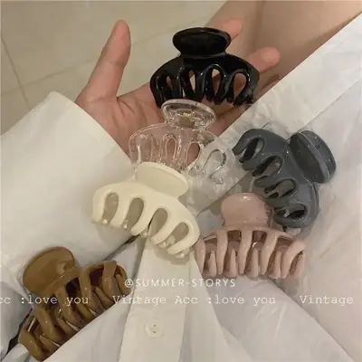 Milk Tea Color Hairpin Clip Korean Style Retro Morandi Color