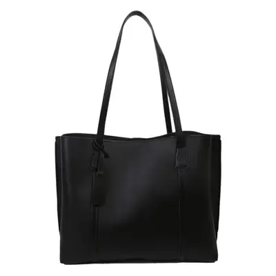 Women's Korean Style Shoulder Bag Black Large Capacity
