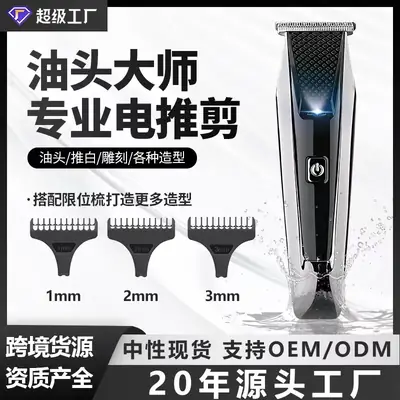 Electric Hair Clipper with USB Charge & Oil Bottle