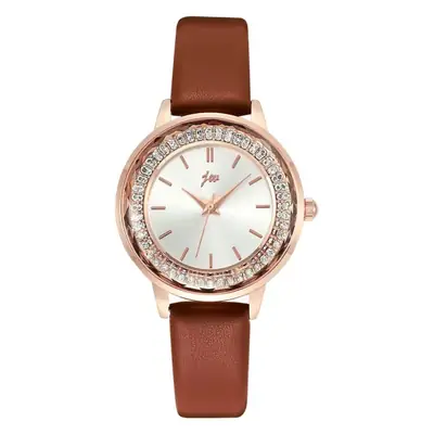 Ladies Rose Gold Quartz Watch with Crystal Band