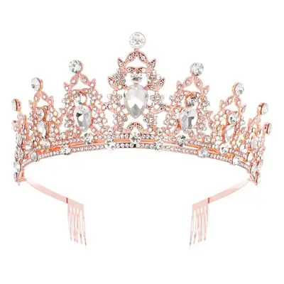 European Gem Crown Baroque Wedding Hair Band